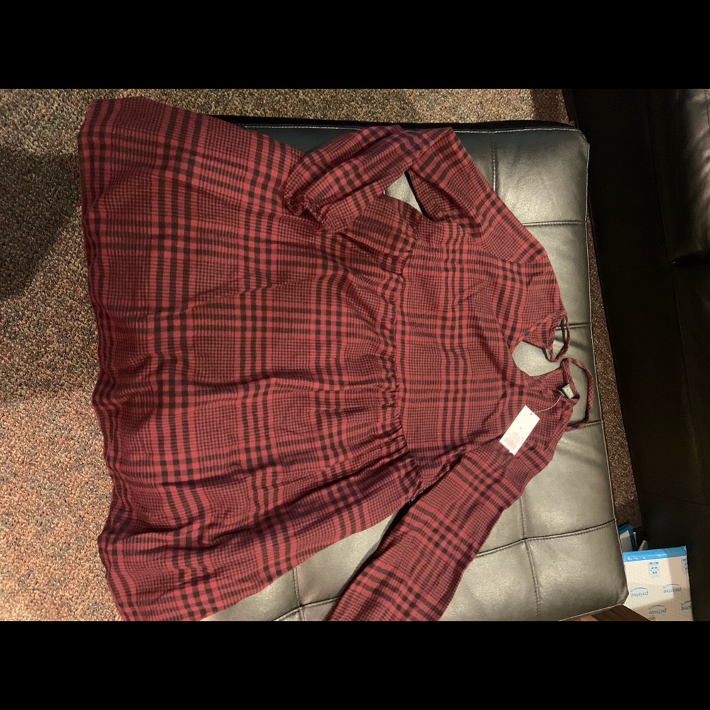 Flannel Babydoll Dress